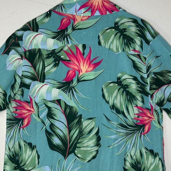 Sandrine Rose Hawaiian Floral Pearl Snap Front Shirt Women Small NWT Made in USA - Picture 8 of 11